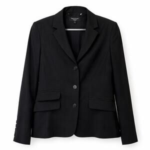 Talbots Women’s Black Blazer Career Workwear Size 8 petite
